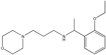 [1-(2-ethoxyphenyl)ethyl][3-(morpholin-4-yl)propyl]amine Struktur