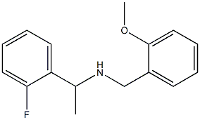 [1-(2-fluorophenyl)ethyl][(2-methoxyphenyl)methyl]amine Struktur