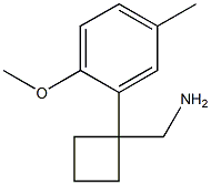 [1-(2-methoxy-5-methylphenyl)cyclobutyl]methanamine Struktur