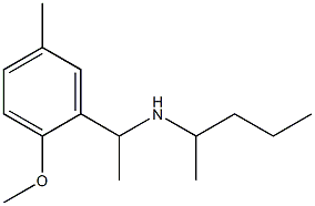 [1-(2-methoxy-5-methylphenyl)ethyl](pentan-2-yl)amine Struktur