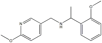 [1-(2-methoxyphenyl)ethyl][(6-methoxypyridin-3-yl)methyl]amine Struktur