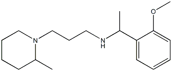 [1-(2-methoxyphenyl)ethyl][3-(2-methylpiperidin-1-yl)propyl]amine Struktur