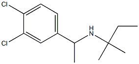 [1-(3,4-dichlorophenyl)ethyl](2-methylbutan-2-yl)amine Struktur