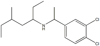 [1-(3,4-dichlorophenyl)ethyl](5-methylheptan-3-yl)amine Struktur