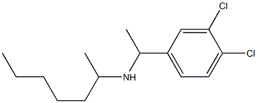 [1-(3,4-dichlorophenyl)ethyl](heptan-2-yl)amine Struktur