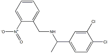 [1-(3,4-dichlorophenyl)ethyl][(2-nitrophenyl)methyl]amine Struktur