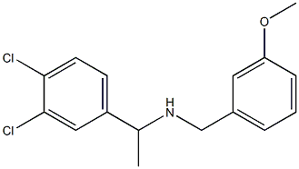 [1-(3,4-dichlorophenyl)ethyl][(3-methoxyphenyl)methyl]amine Struktur