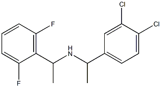 [1-(3,4-dichlorophenyl)ethyl][1-(2,6-difluorophenyl)ethyl]amine Struktur