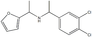 [1-(3,4-dichlorophenyl)ethyl][1-(furan-2-yl)ethyl]amine Struktur