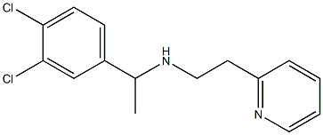 [1-(3,4-dichlorophenyl)ethyl][2-(pyridin-2-yl)ethyl]amine Struktur