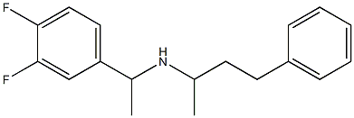 [1-(3,4-difluorophenyl)ethyl](4-phenylbutan-2-yl)amine Struktur