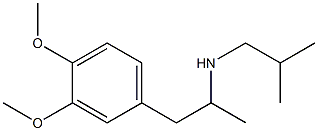 [1-(3,4-dimethoxyphenyl)propan-2-yl](2-methylpropyl)amine Struktur