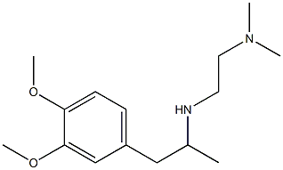 [1-(3,4-dimethoxyphenyl)propan-2-yl][2-(dimethylamino)ethyl]amine Struktur