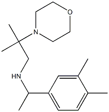 [1-(3,4-dimethylphenyl)ethyl][2-methyl-2-(morpholin-4-yl)propyl]amine Struktur