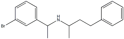 [1-(3-bromophenyl)ethyl](4-phenylbutan-2-yl)amine Struktur