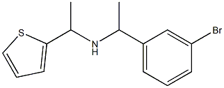 [1-(3-bromophenyl)ethyl][1-(thiophen-2-yl)ethyl]amine Struktur