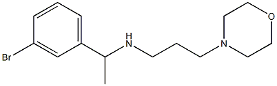 [1-(3-bromophenyl)ethyl][3-(morpholin-4-yl)propyl]amine Struktur