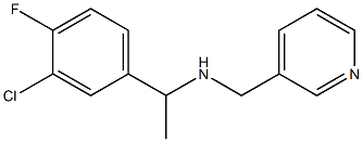 [1-(3-chloro-4-fluorophenyl)ethyl](pyridin-3-ylmethyl)amine Struktur