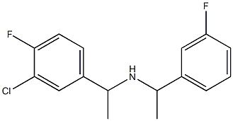 [1-(3-chloro-4-fluorophenyl)ethyl][1-(3-fluorophenyl)ethyl]amine Struktur