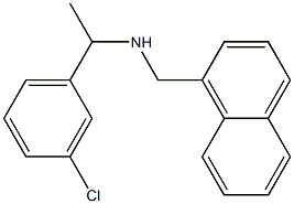 [1-(3-chlorophenyl)ethyl](naphthalen-1-ylmethyl)amine Struktur