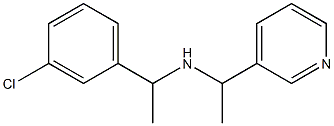 [1-(3-chlorophenyl)ethyl][1-(pyridin-3-yl)ethyl]amine Struktur