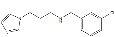 [1-(3-chlorophenyl)ethyl][3-(1H-imidazol-1-yl)propyl]amine Struktur