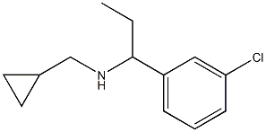 [1-(3-chlorophenyl)propyl](cyclopropylmethyl)amine Struktur