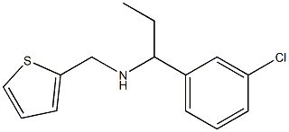 [1-(3-chlorophenyl)propyl](thiophen-2-ylmethyl)amine Struktur