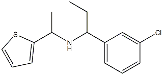 [1-(3-chlorophenyl)propyl][1-(thiophen-2-yl)ethyl]amine Struktur