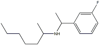 [1-(3-fluorophenyl)ethyl](heptan-2-yl)amine Struktur