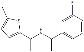 [1-(3-fluorophenyl)ethyl][1-(5-methylthiophen-2-yl)ethyl]amine Struktur