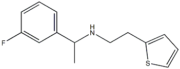 [1-(3-fluorophenyl)ethyl][2-(thiophen-2-yl)ethyl]amine Struktur