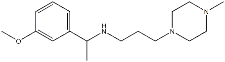 [1-(3-methoxyphenyl)ethyl][3-(4-methylpiperazin-1-yl)propyl]amine Struktur