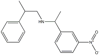 [1-(3-nitrophenyl)ethyl](2-phenylpropyl)amine Struktur