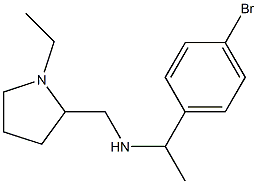 [1-(4-bromophenyl)ethyl][(1-ethylpyrrolidin-2-yl)methyl]amine Struktur