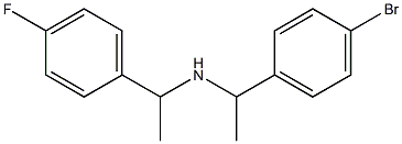 [1-(4-bromophenyl)ethyl][1-(4-fluorophenyl)ethyl]amine Struktur