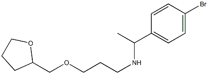 [1-(4-bromophenyl)ethyl][3-(oxolan-2-ylmethoxy)propyl]amine Struktur