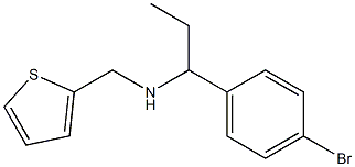 [1-(4-bromophenyl)propyl](thiophen-2-ylmethyl)amine Struktur