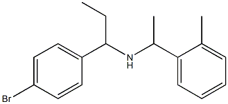 [1-(4-bromophenyl)propyl][1-(2-methylphenyl)ethyl]amine Struktur