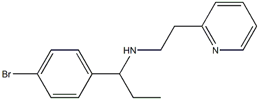 [1-(4-bromophenyl)propyl][2-(pyridin-2-yl)ethyl]amine Struktur