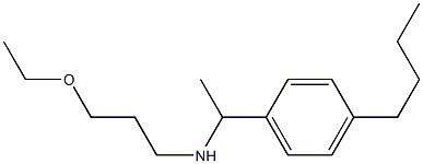 [1-(4-butylphenyl)ethyl](3-ethoxypropyl)amine Struktur