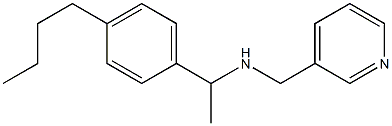 [1-(4-butylphenyl)ethyl](pyridin-3-ylmethyl)amine Struktur