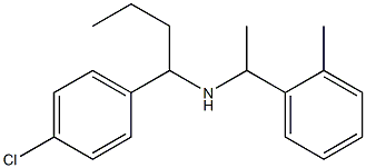 [1-(4-chlorophenyl)butyl][1-(2-methylphenyl)ethyl]amine Struktur