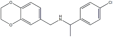 [1-(4-chlorophenyl)ethyl](2,3-dihydro-1,4-benzodioxin-6-ylmethyl)amine Struktur