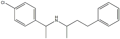 [1-(4-chlorophenyl)ethyl](4-phenylbutan-2-yl)amine Struktur