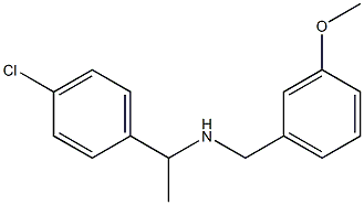 [1-(4-chlorophenyl)ethyl][(3-methoxyphenyl)methyl]amine Struktur