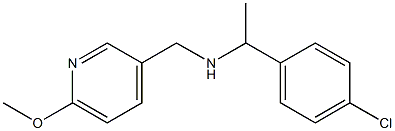 [1-(4-chlorophenyl)ethyl][(6-methoxypyridin-3-yl)methyl]amine Struktur