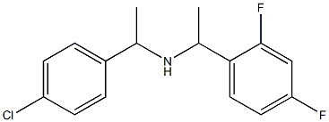 [1-(4-chlorophenyl)ethyl][1-(2,4-difluorophenyl)ethyl]amine Struktur