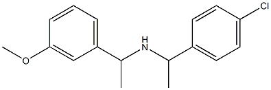 [1-(4-chlorophenyl)ethyl][1-(3-methoxyphenyl)ethyl]amine Struktur