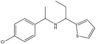 [1-(4-chlorophenyl)ethyl][1-(thiophen-2-yl)propyl]amine Struktur